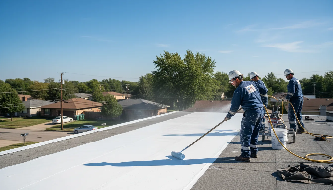 Commercial roof coating in Hazleton, PA near me
